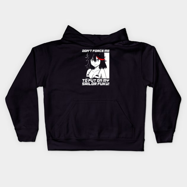 Angry Matoi Kids Hoodie by wloem